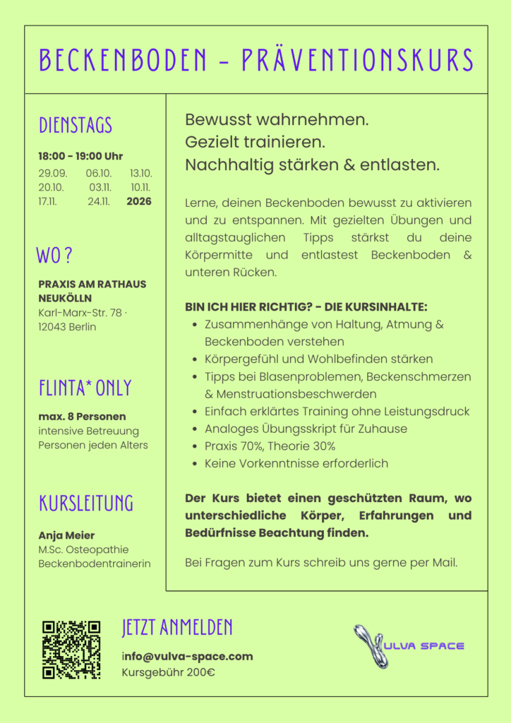 Beckenboden - Präventionskurs